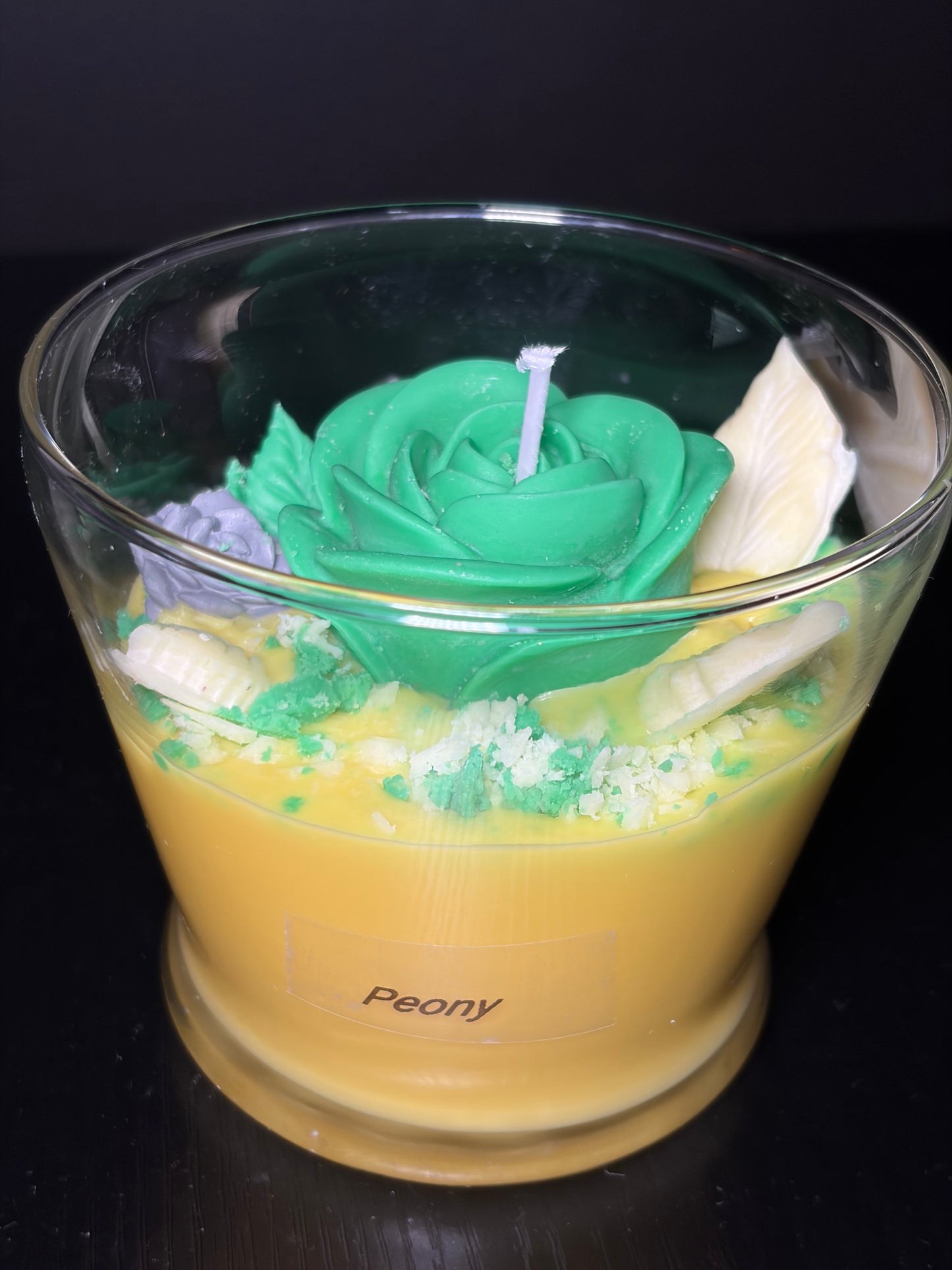 Peony Flower Candle