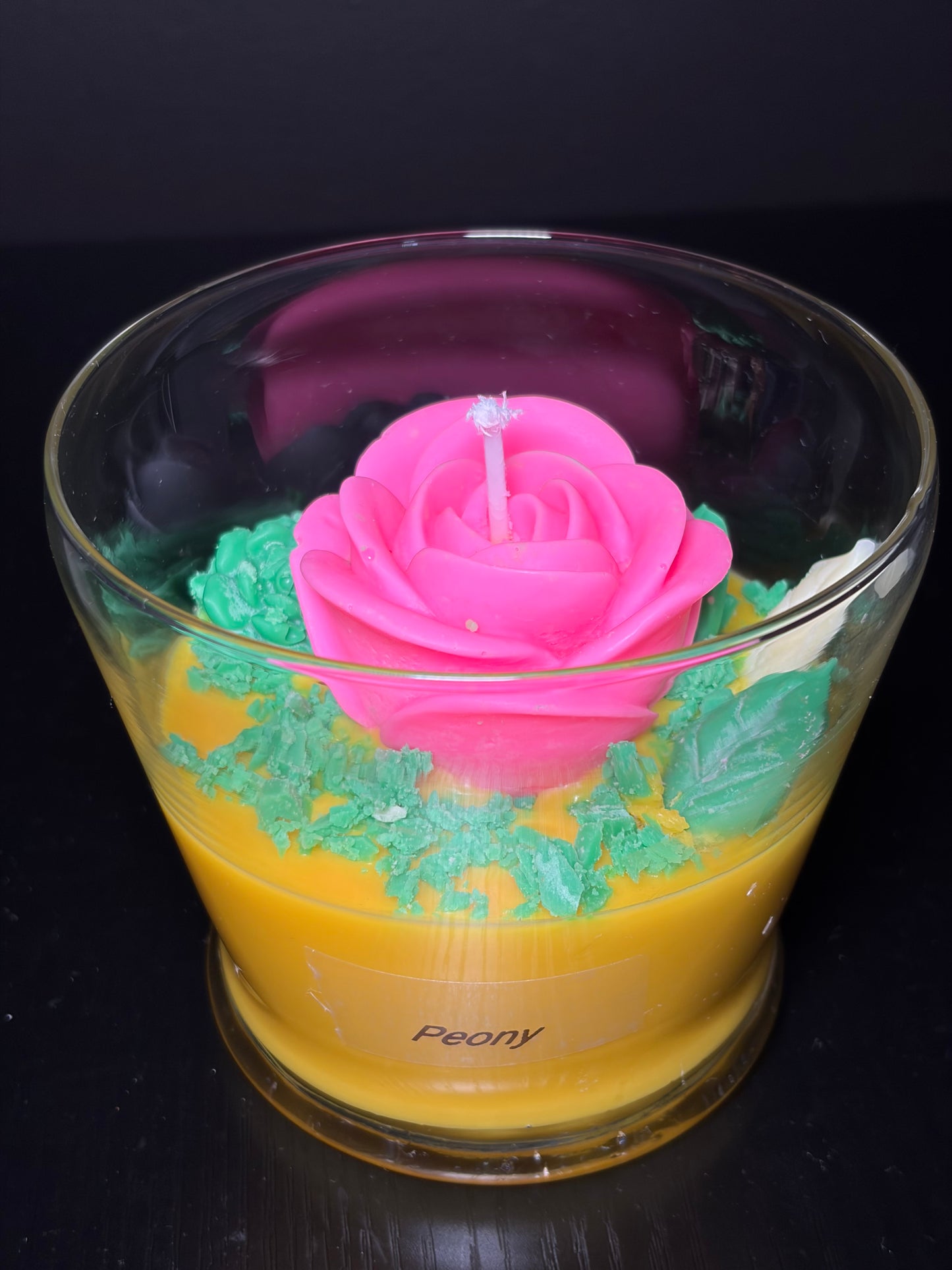 Peony Flower Candle