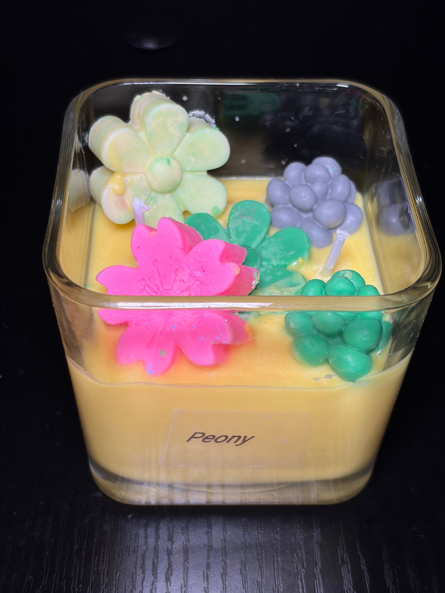 Peony Flower Candle