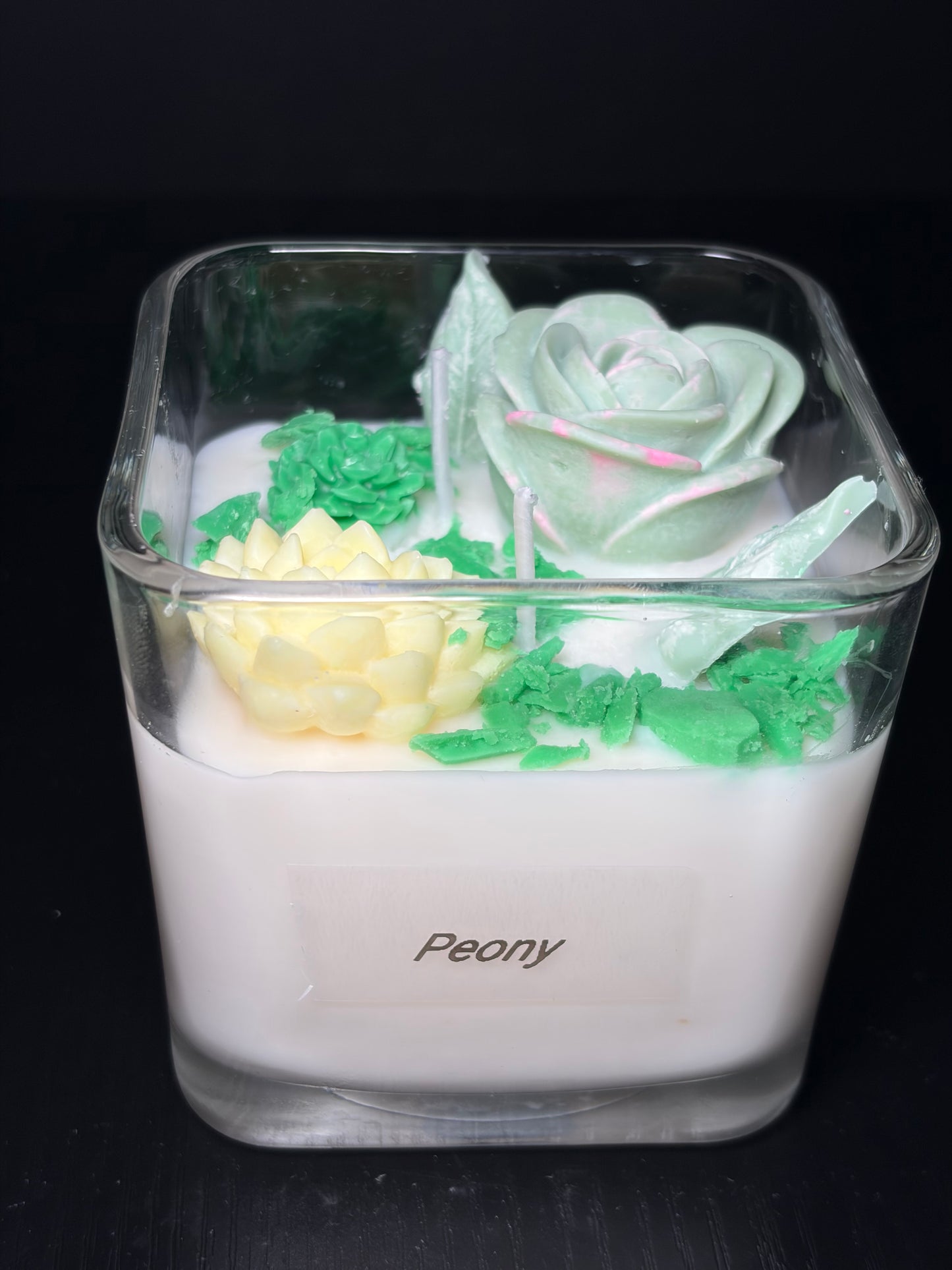 Peony Flower Candle