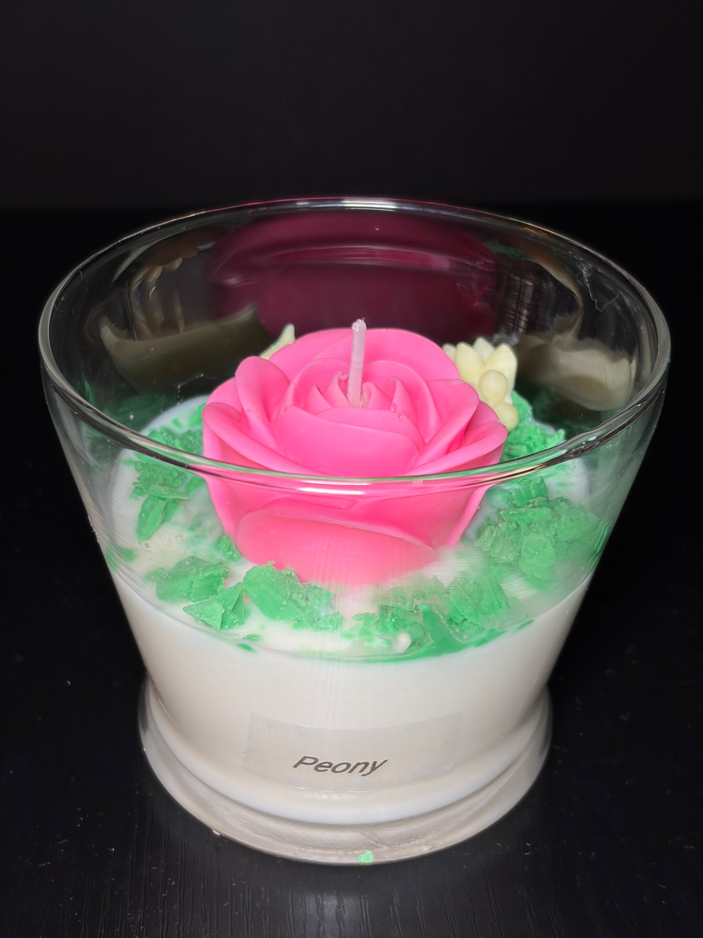 Peony Flower Candle