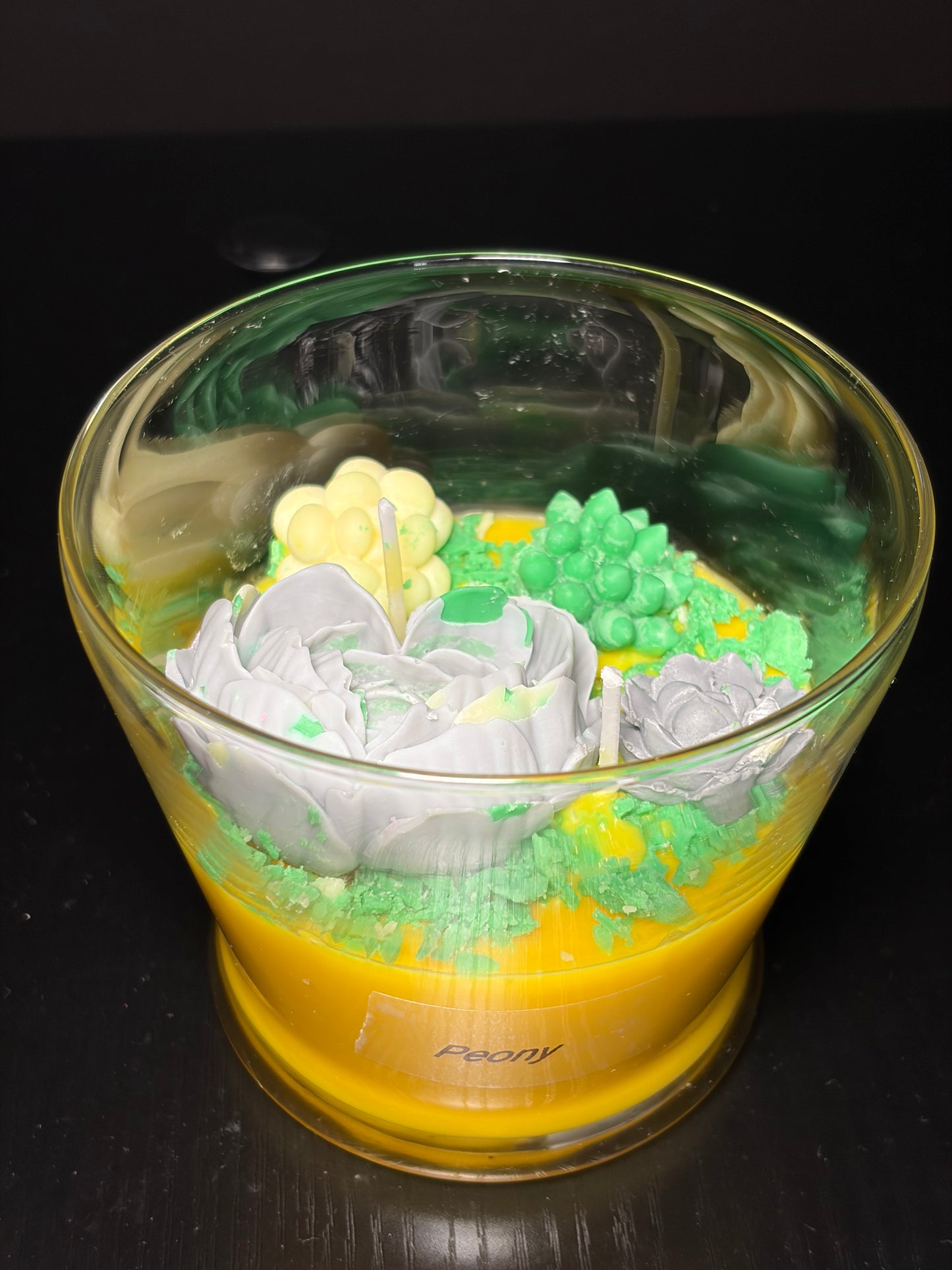 Peony Flower Candle