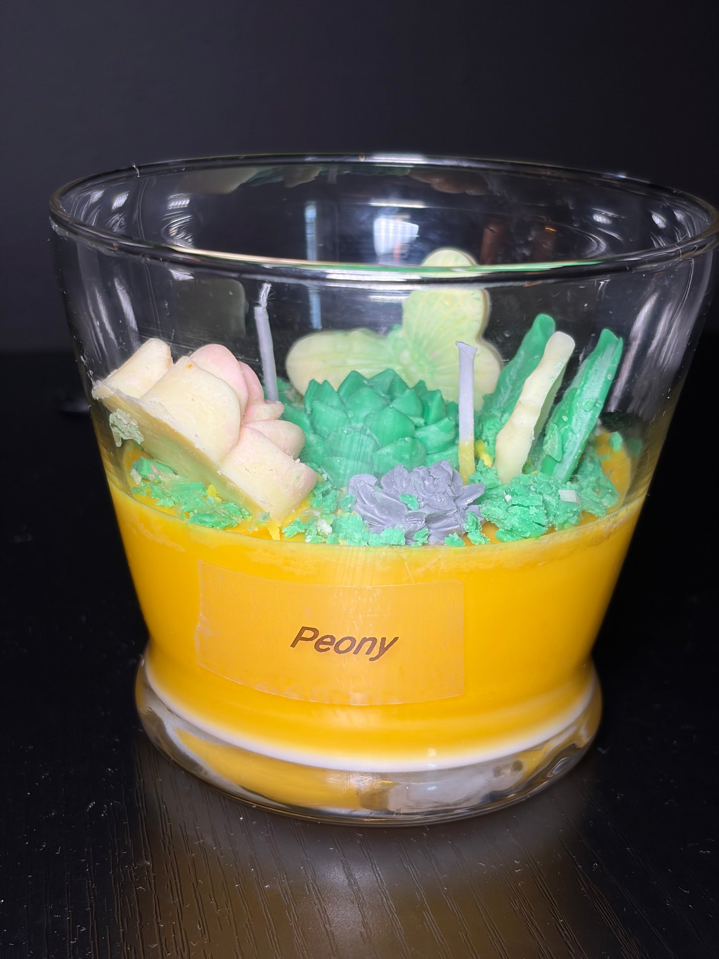 Peony Flower Candle