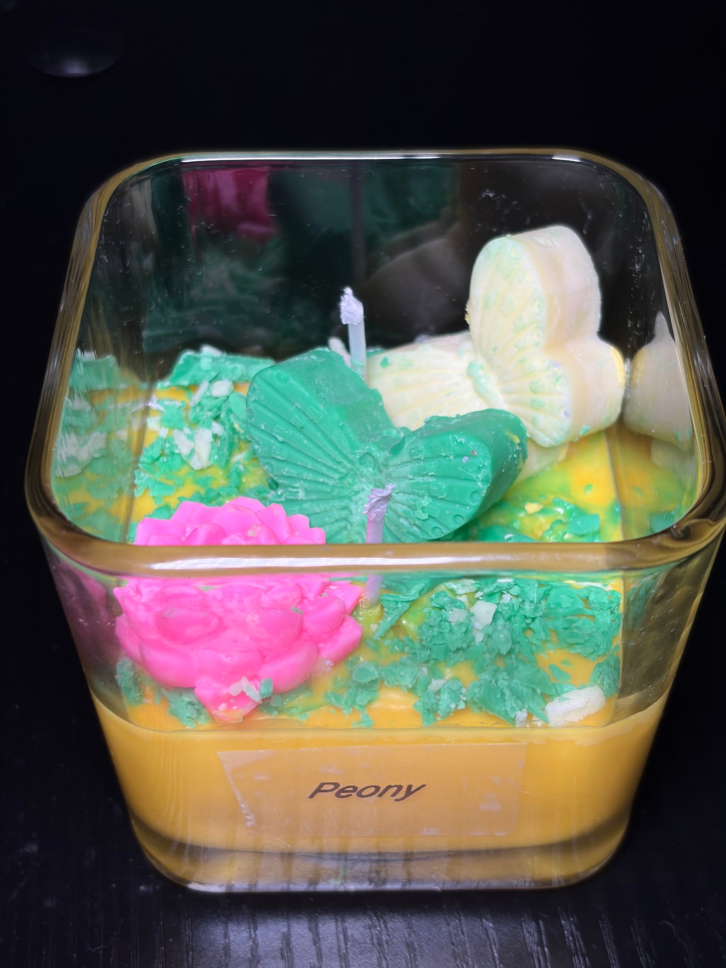 Peony Flower Candle