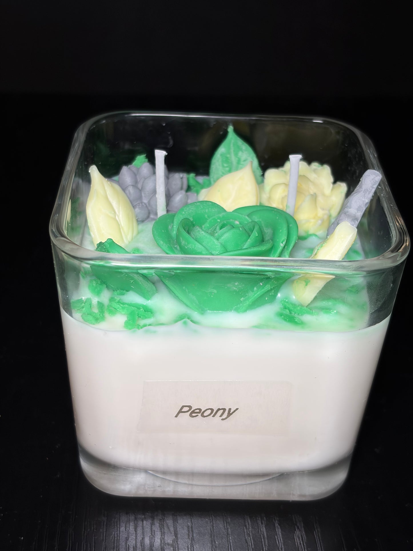Peony Flower Candle