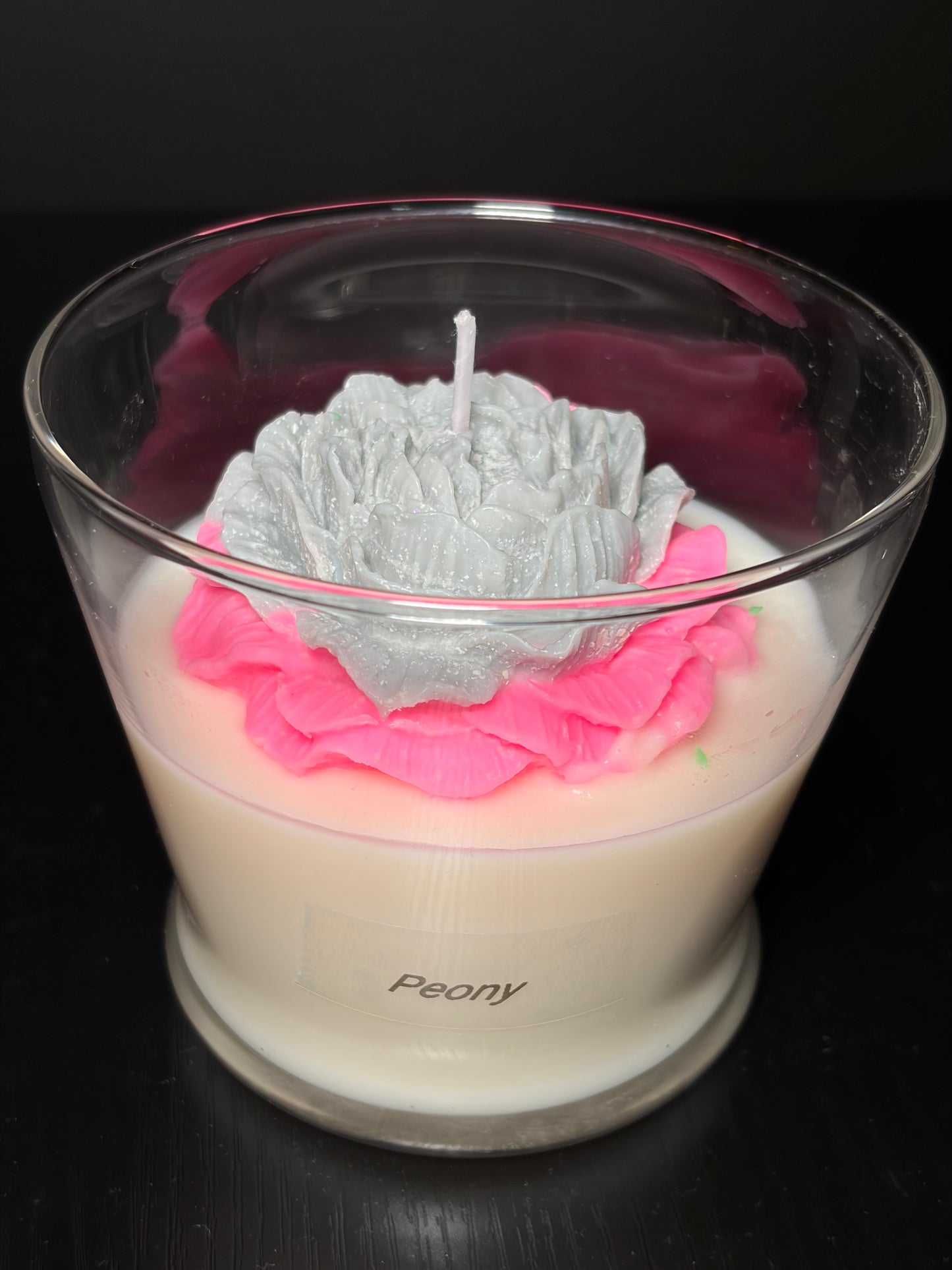 Peony Flower Candle