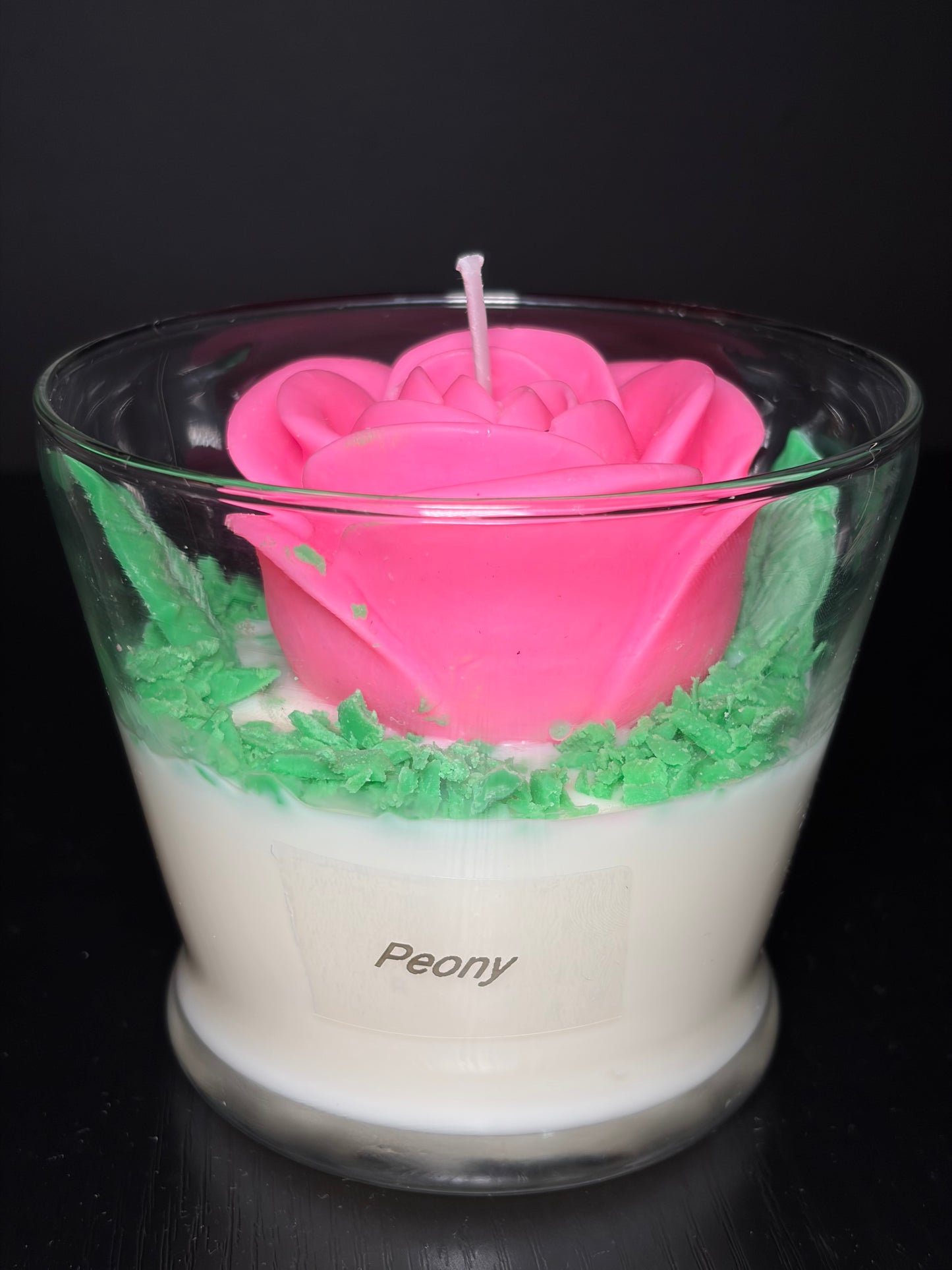 Peony Flower Candle