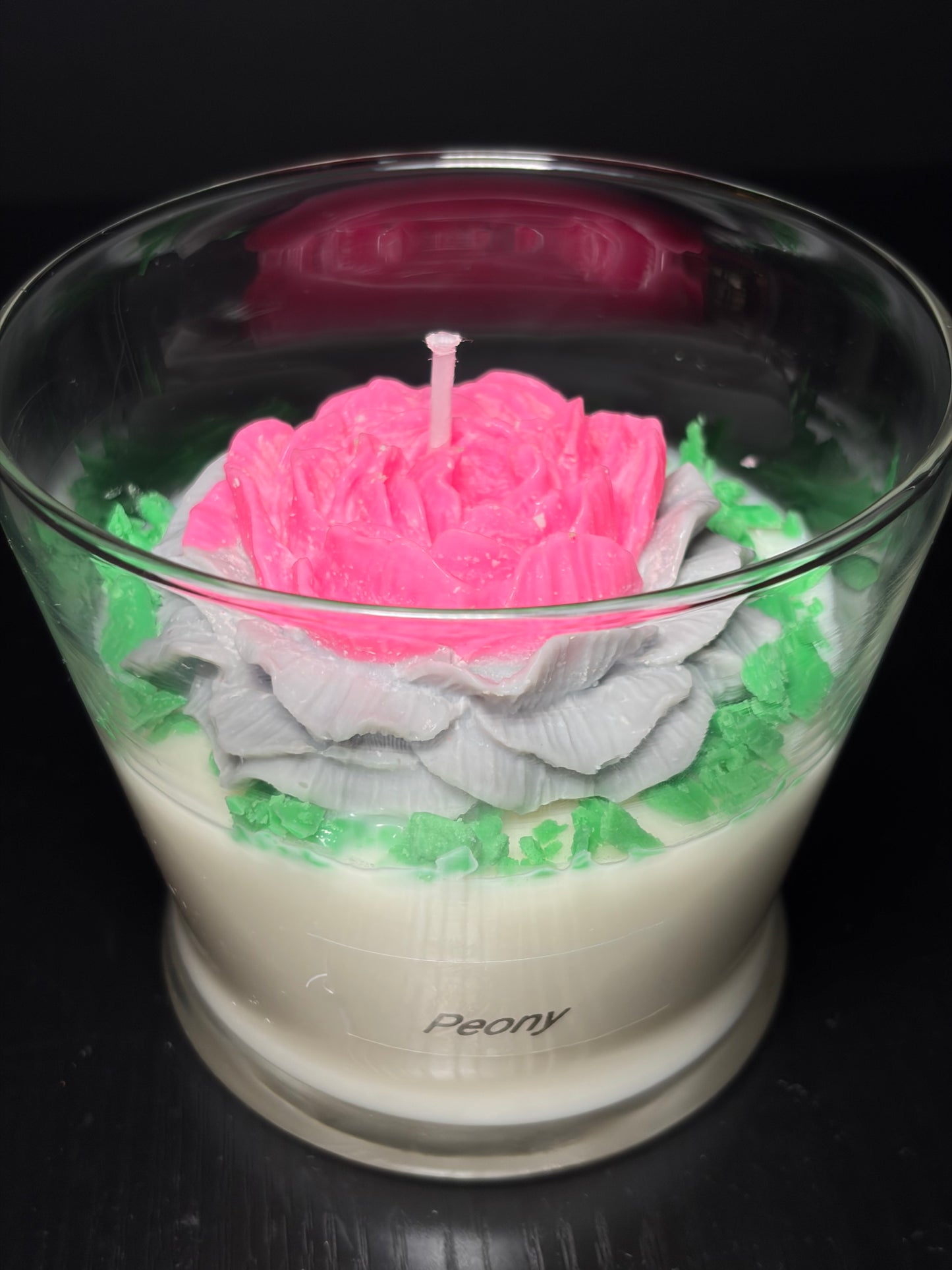 Peony Flower Candle